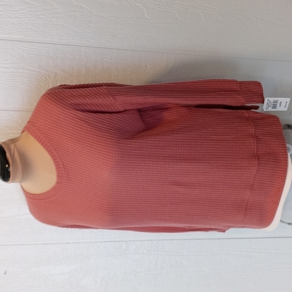NWT Planet gold large tunic top rose color long sleeve slits in sides - Picture 1 of 10